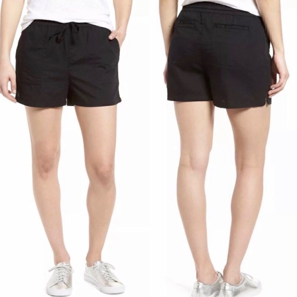 CASLON PULL ON TWILL SHORTS, BLACK SIZE 14 (XXL), NWT